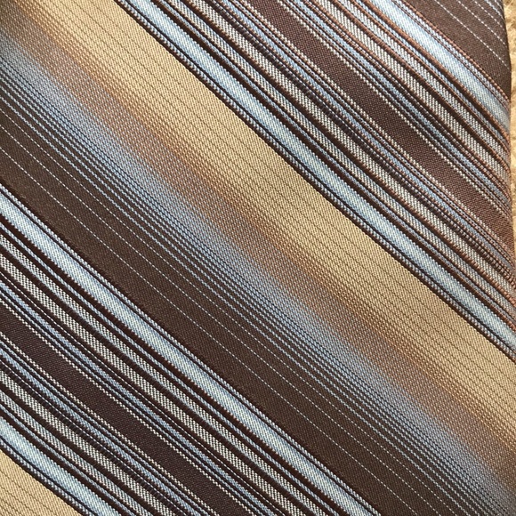 MURANO Earthy Striped SILK TIE *Hand Tailored* - Picture 2 of 9